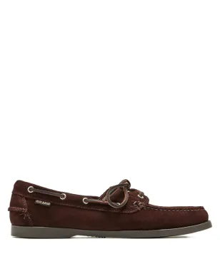 G.H.Bass suede leather lace-up boat shoes - Brown - サムネイル1