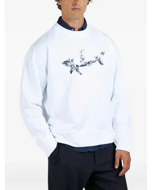 Paul & Shark シャークプリント フリース スウェット - サムネイル2
