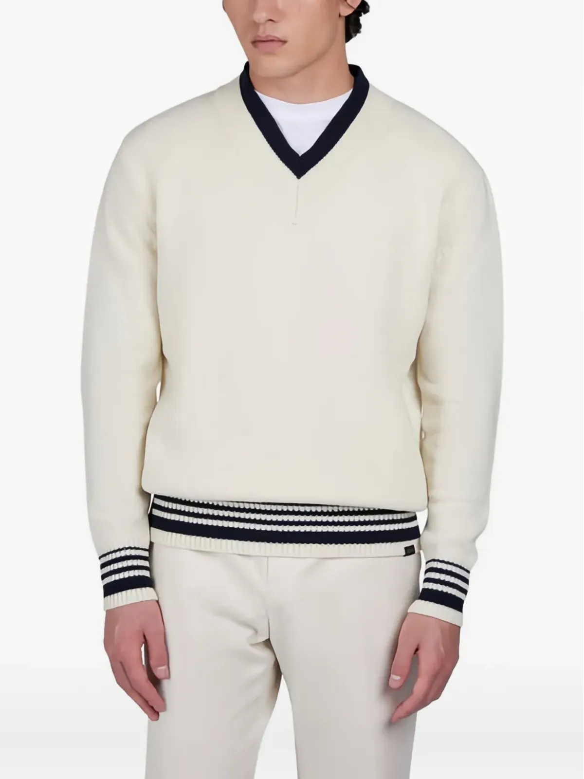 Paul & Shark V-neck sweater - White - 画像2