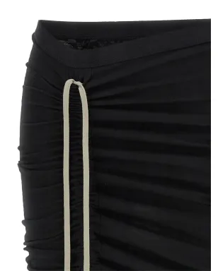 Rick Owens DRKSHDW エドフ エラスティックウエストバンド マキシスカート - サムネイル4