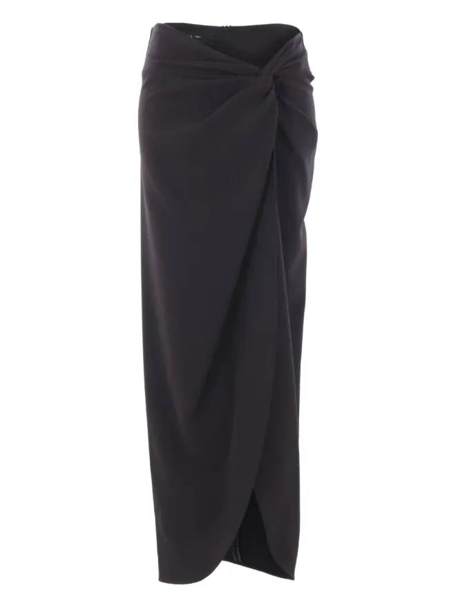 Federica Tosi Federica Tosi Copricostumeノットミディスカート - ブラックの商品画像
