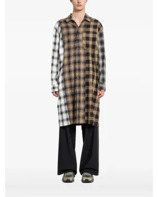 Song For The Mute plaid shirt - Neutrals - サムネイル1