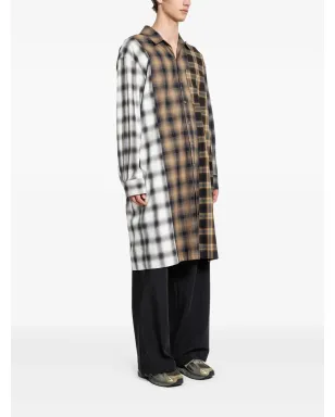 Song For The Mute plaid shirt - Neutrals - サムネイル3
