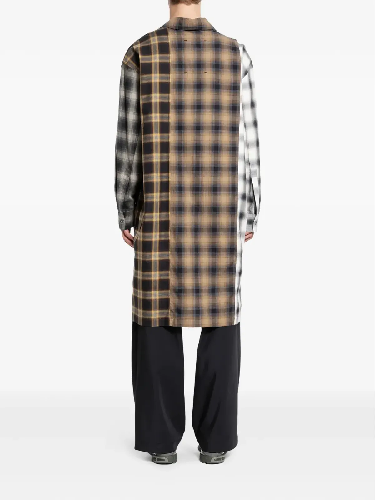 Song For The Mute plaid shirt - Neutrals - 画像4