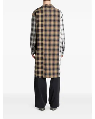 Song For The Mute plaid shirt - Neutrals - サムネイル4