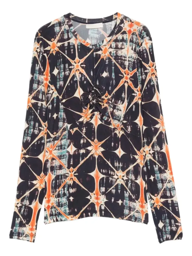 Ulla Johnson Ulla Johnson タイダイ柄フィットトップの商品画像