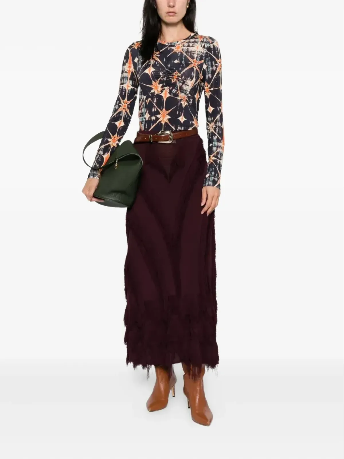 Ulla Johnson タイダイ柄フィットトップ - 画像2