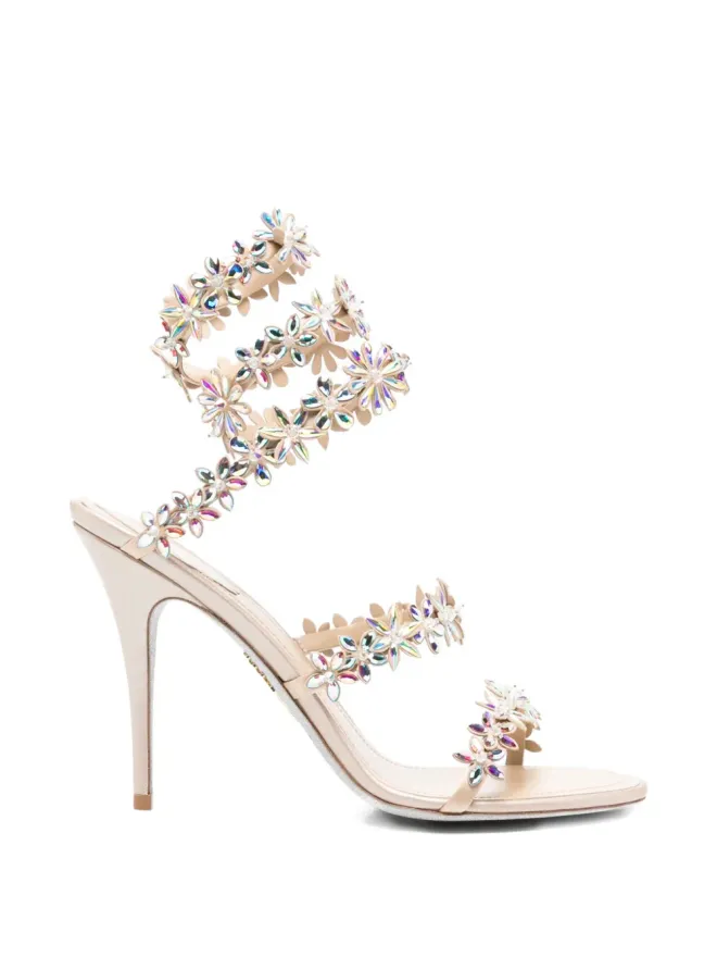 René Caovilla René Caovilla Eva heeled sandals - Neutralsの商品画像