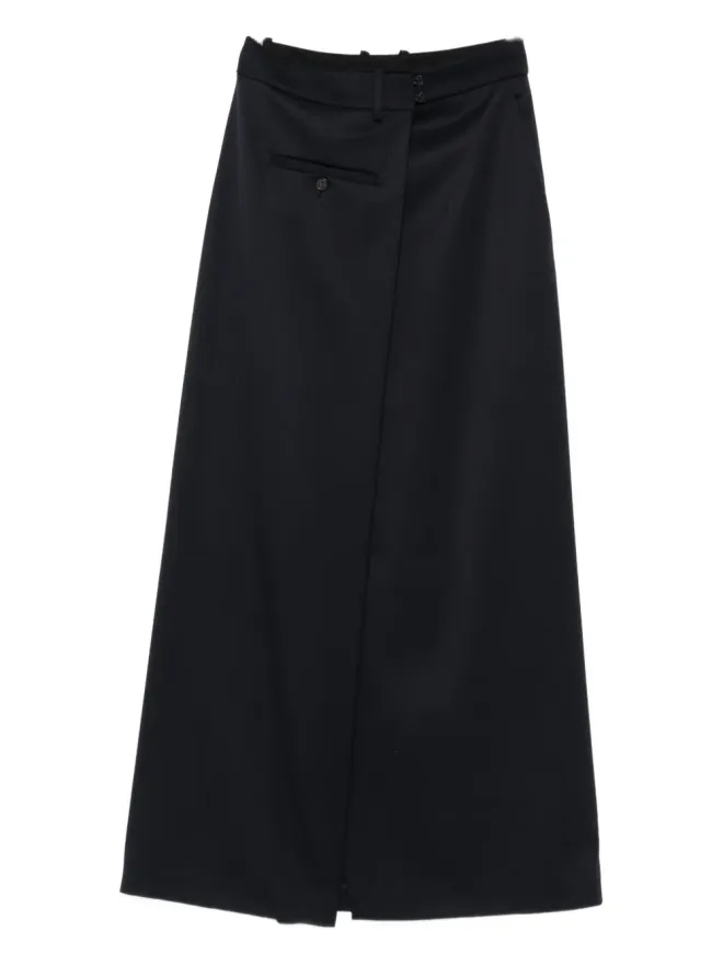 Erika Cavallini Erika Cavallini ラップフロント ミディスカートの商品画像