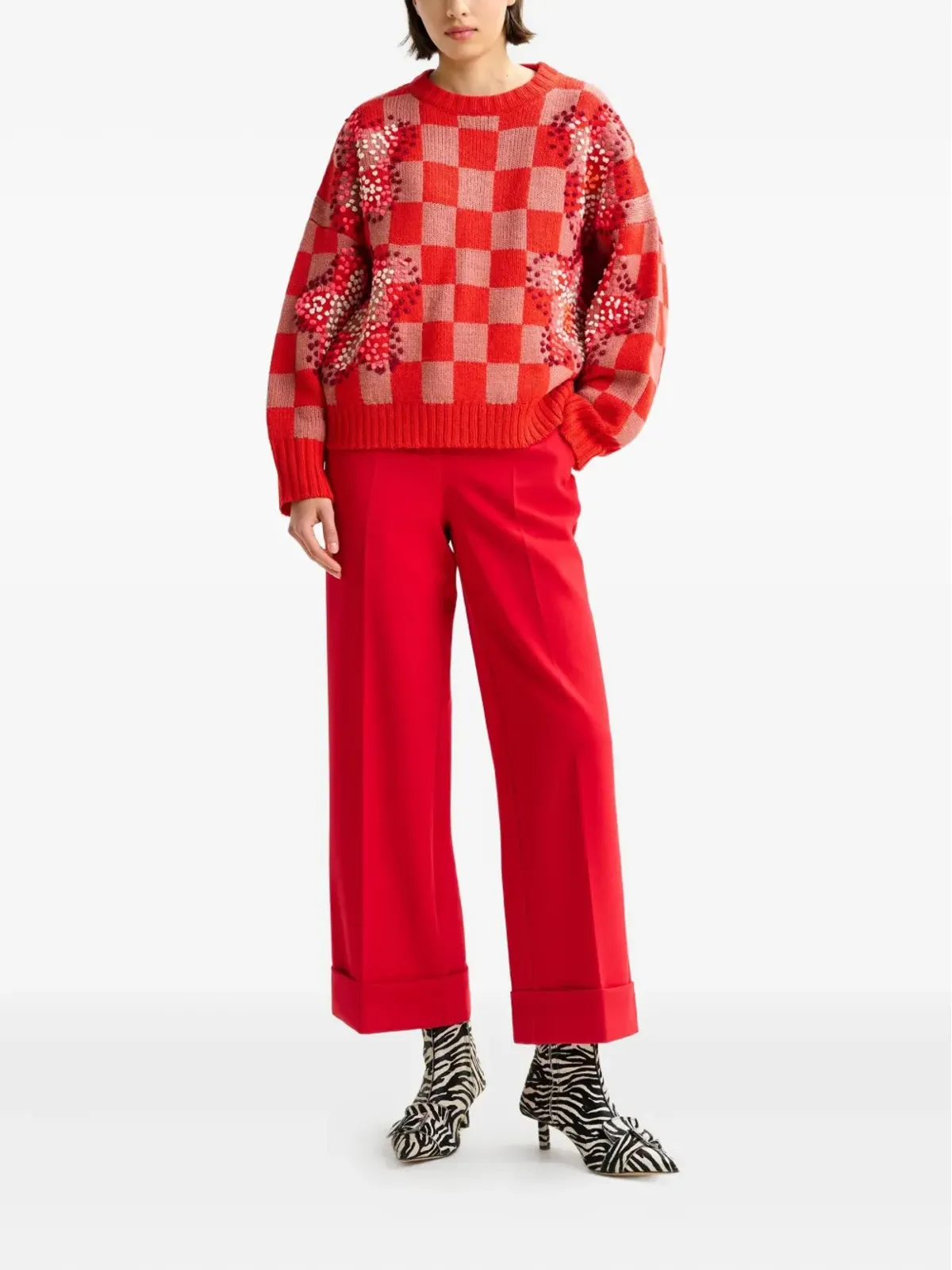 Essentiel Antwerp クリース入りフレアパンツ - 画像2