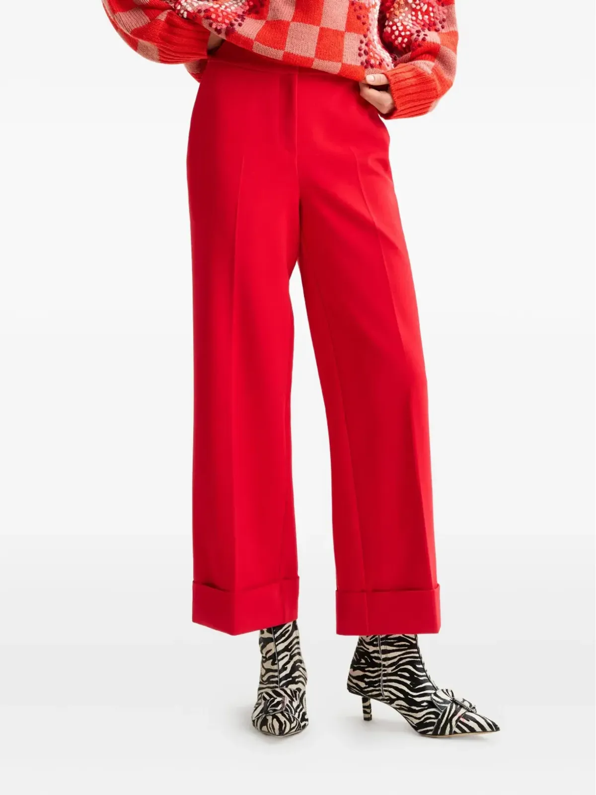 Essentiel Antwerp クリース入りフレアパンツ - 画像4
