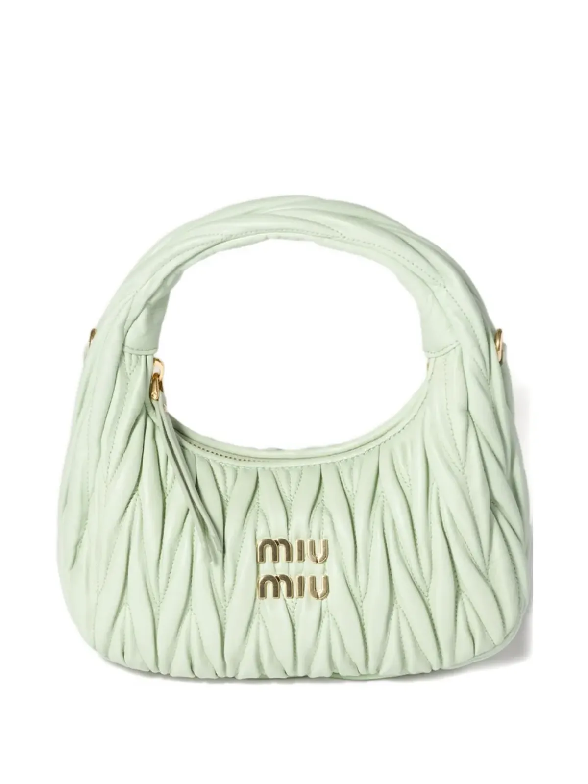 Miu Miu ワンダー レザー ショルダーバッグ - 画像1