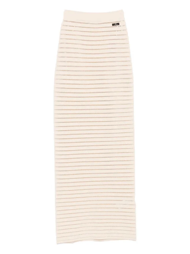 Elisabetta Franchi Elisabetta Franchi 編み地ストライプスカートの商品画像