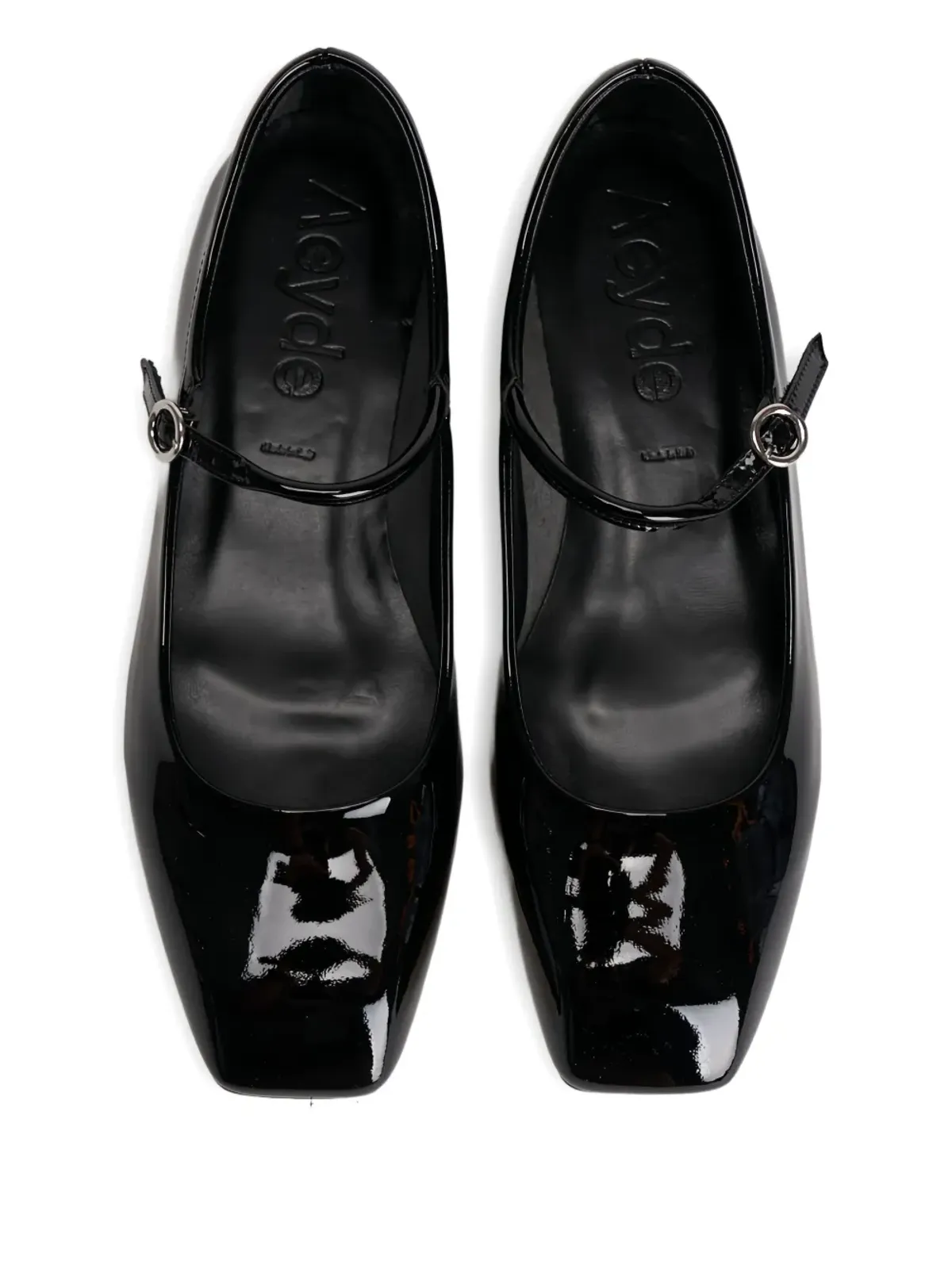 Aeyde レザー バックル付き バレエフラット - 画像5