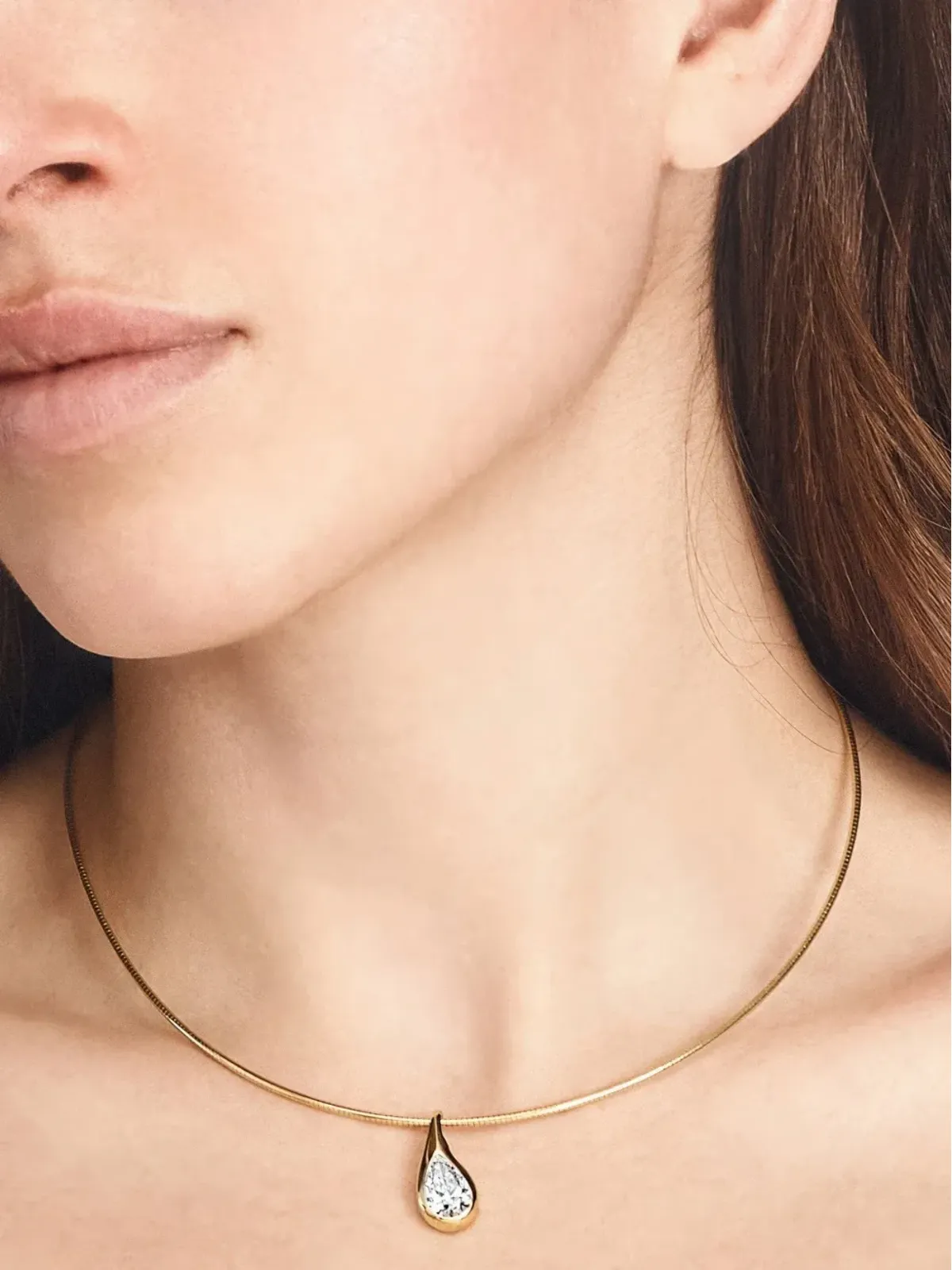 Jewels Aficionado 14K イエローゴールド Mika lab-grown diamond ペンダントネックレス - 画像2