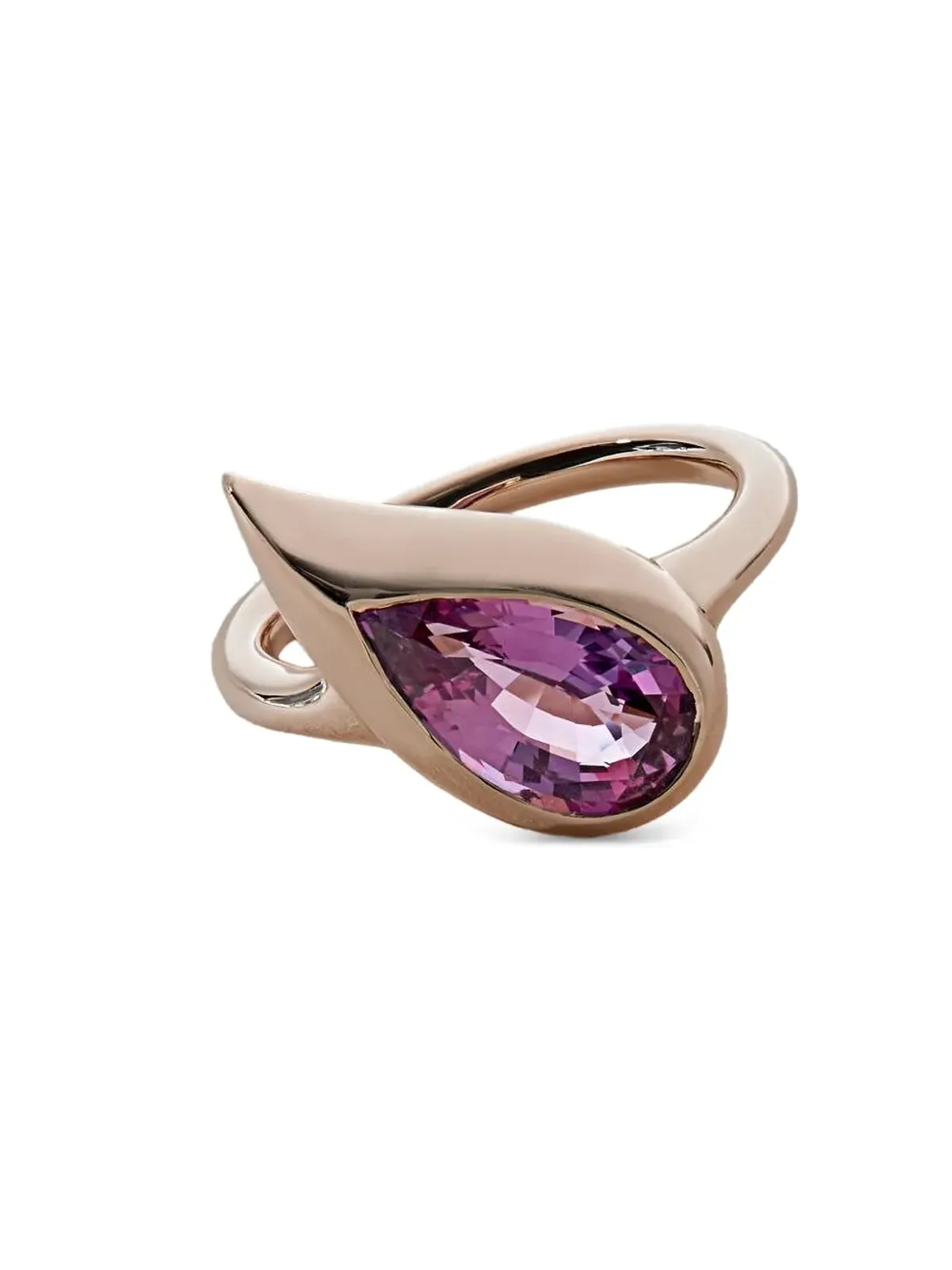 Jewels Aficionado 18Kローズゴールド ミカ サファイア リング - 画像3
