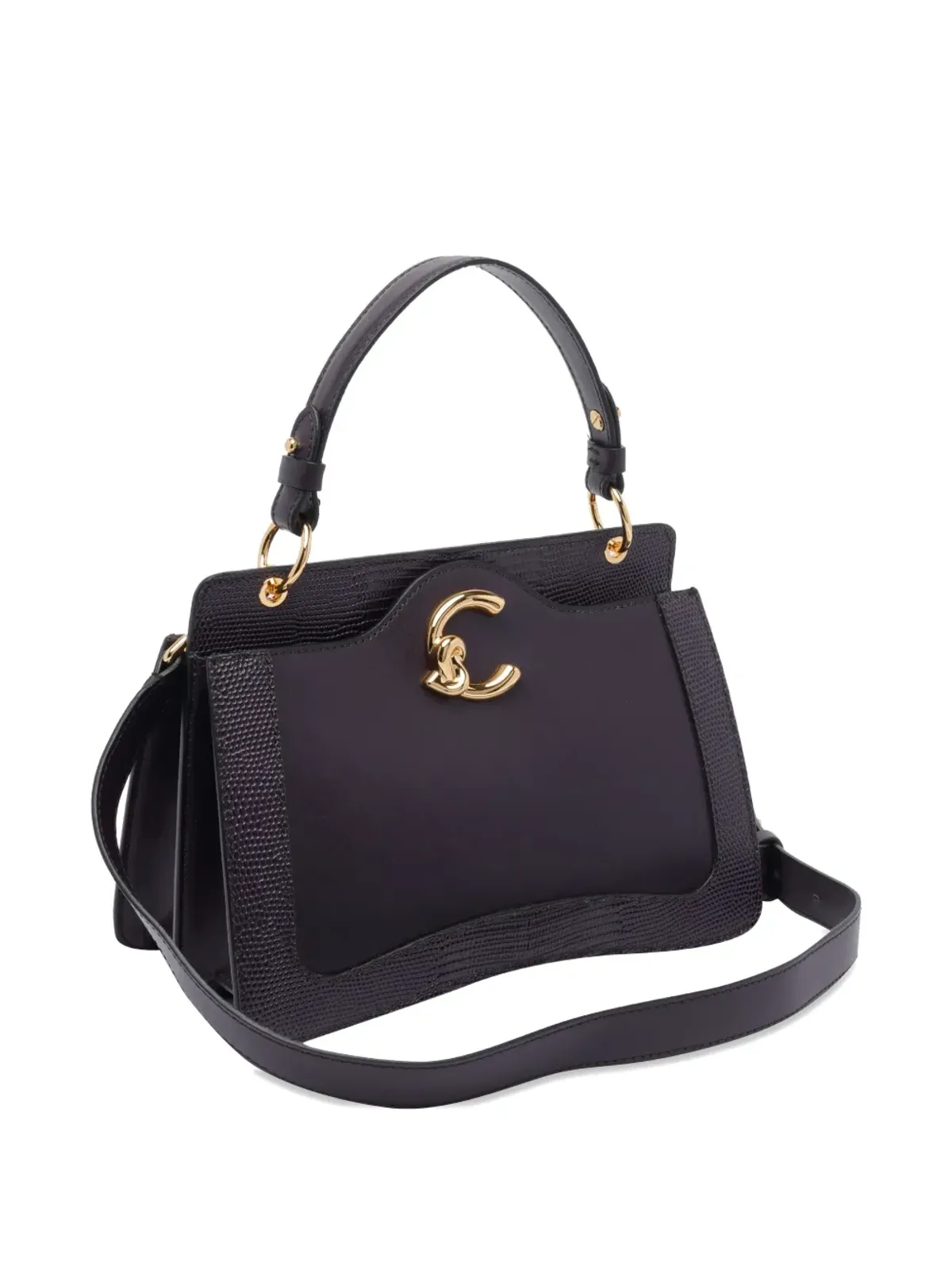 Coccinelle C-Me leather tote bag - Black - 画像3