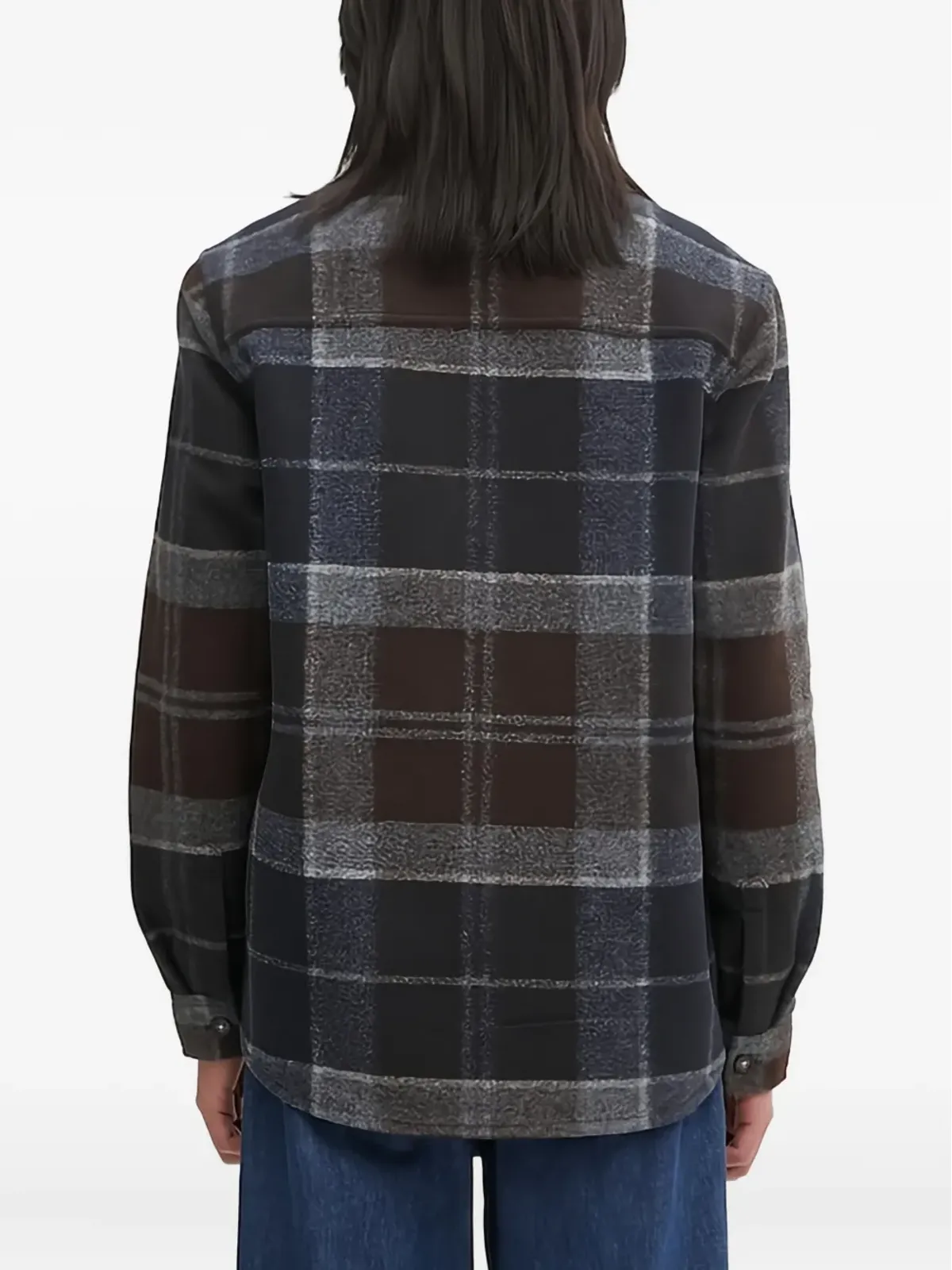 Barbour チェック柄ボタン留めシャツ - ブラウン - 画像3
