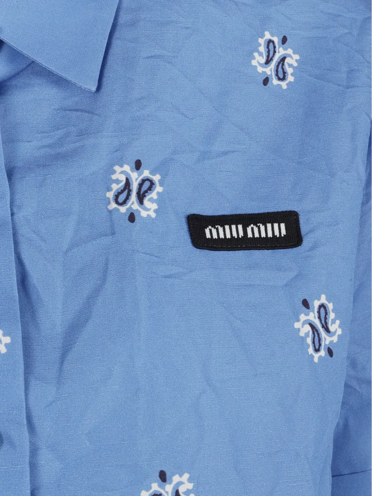 Miu Miu バンダナ柄の半袖シャツ - 画像3
