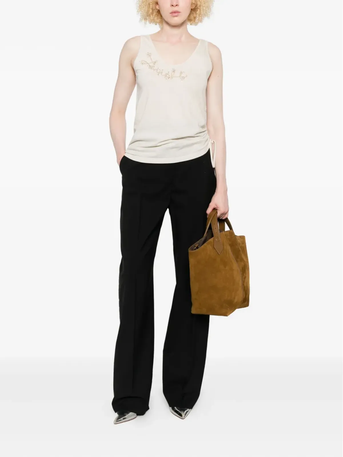 FENDI エンベリッシュド タンクトップ - 画像2