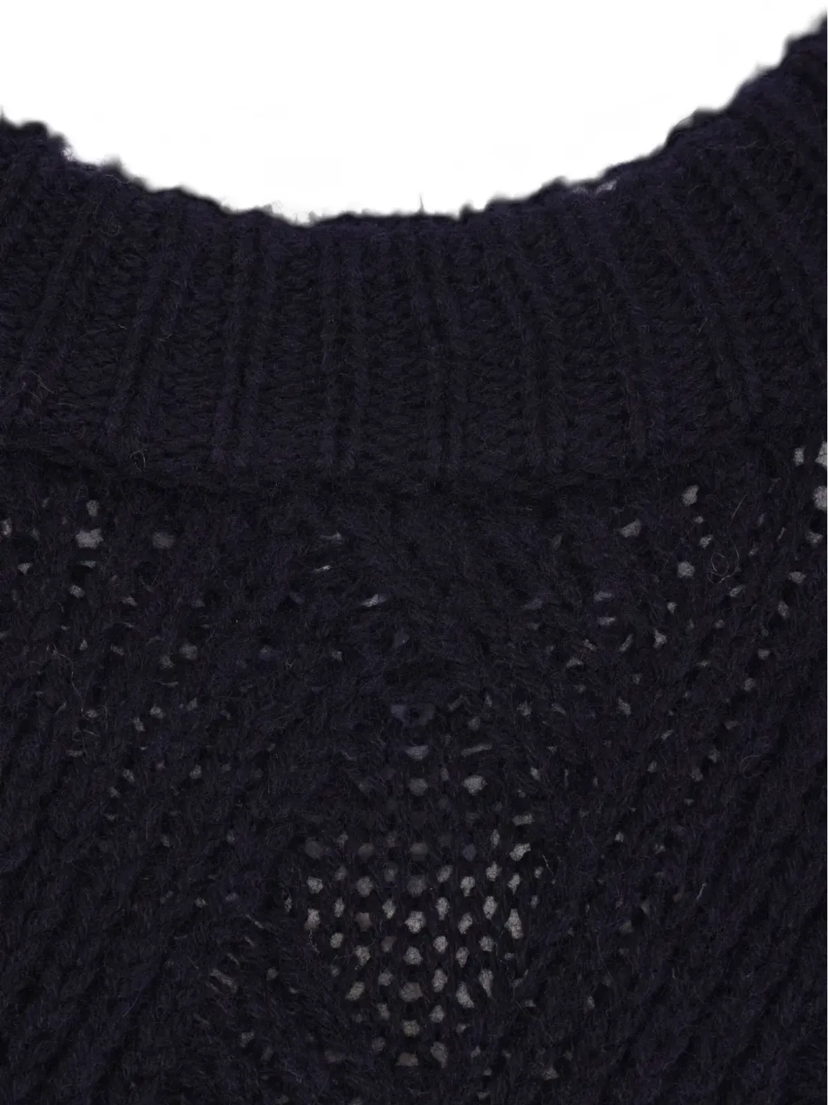 Allude ダイヤモンドパターン ウールセーター - 画像4