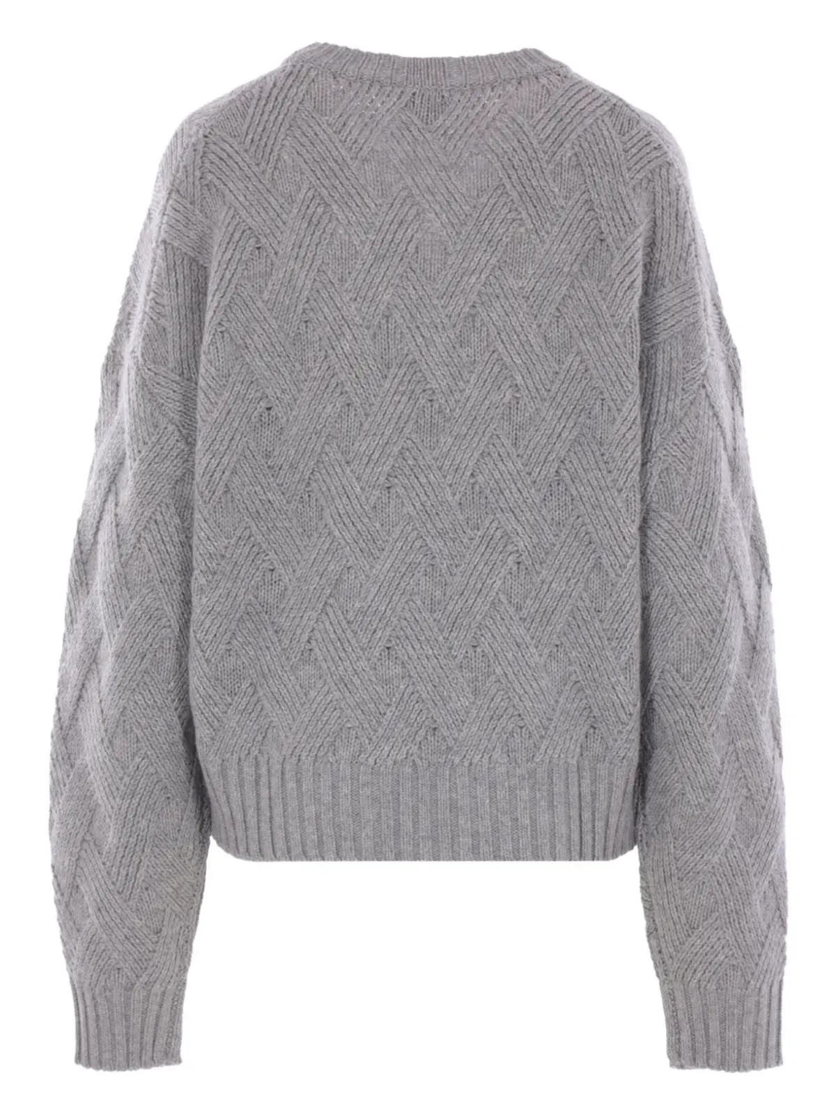 Allude ケーブルニット クルーネック セーター - 画像2