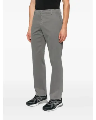 DONDUP スラッシュポケット付きコットンチノパンツ - グレー - サムネイル3