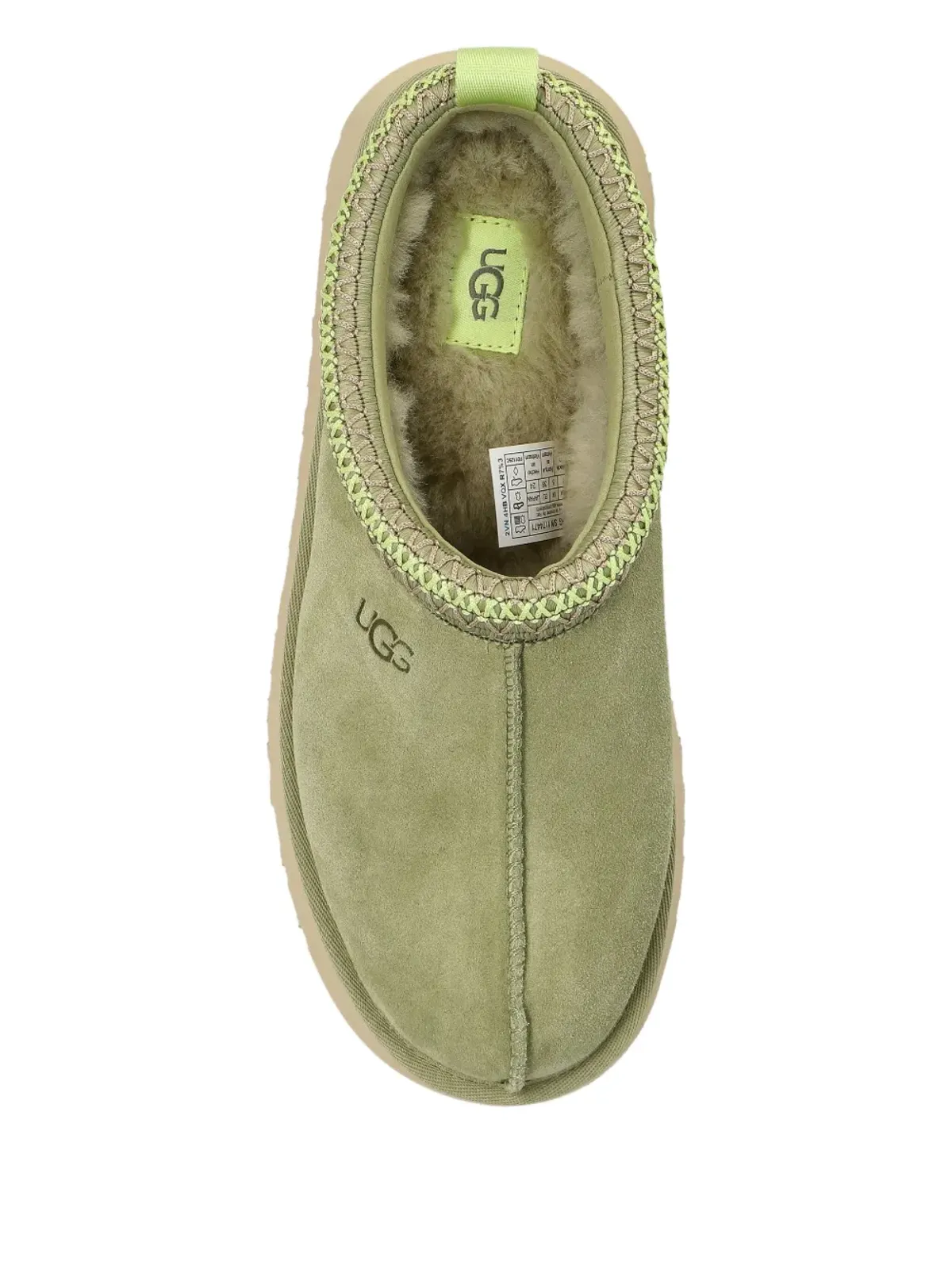 UGG Tazz II プラットフォームスウェードスリッパ グリーン - 画像3