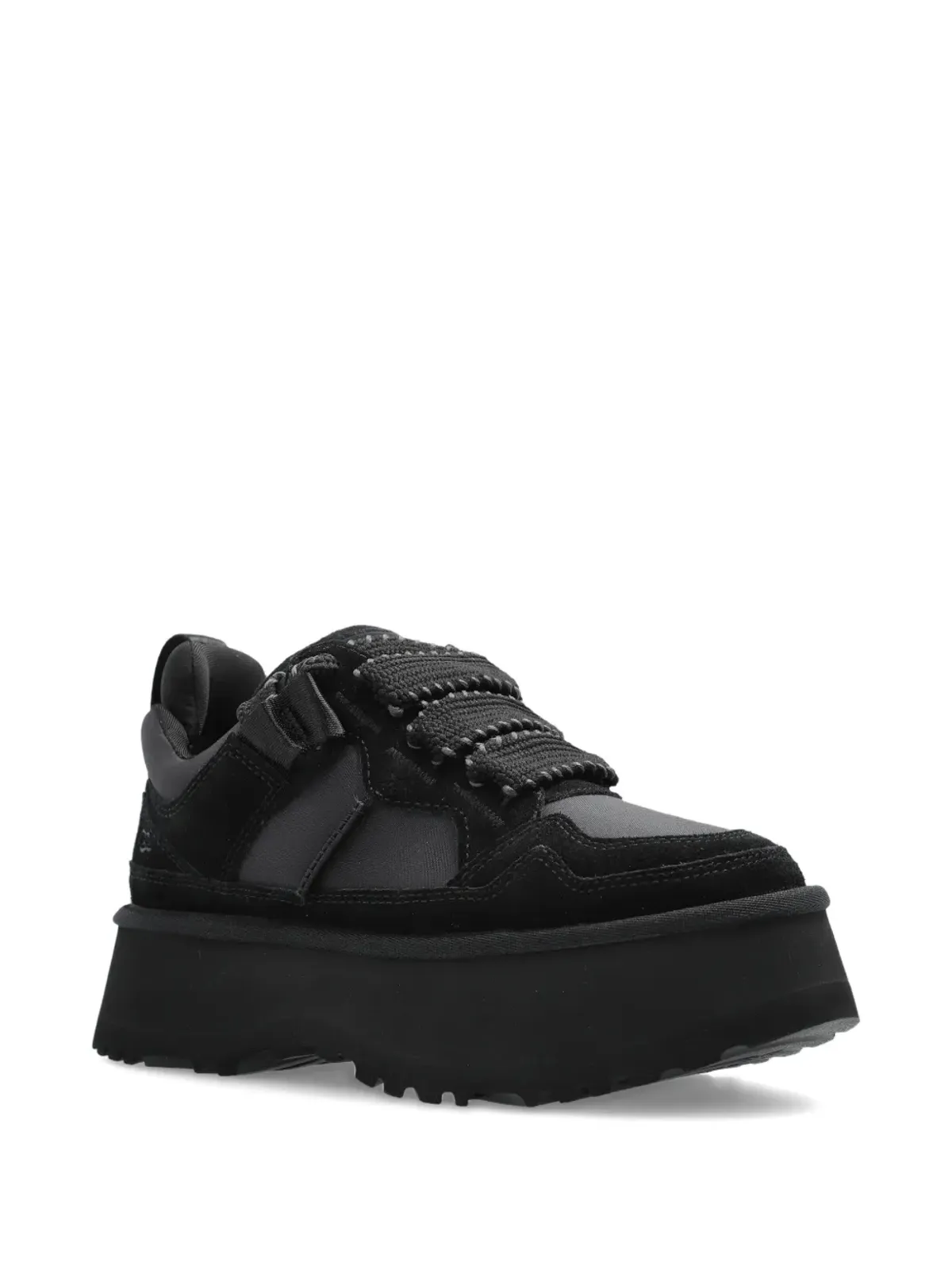 UGG Astromel プラットフォーム レースアップ スニーカー（ブラック） - 画像2