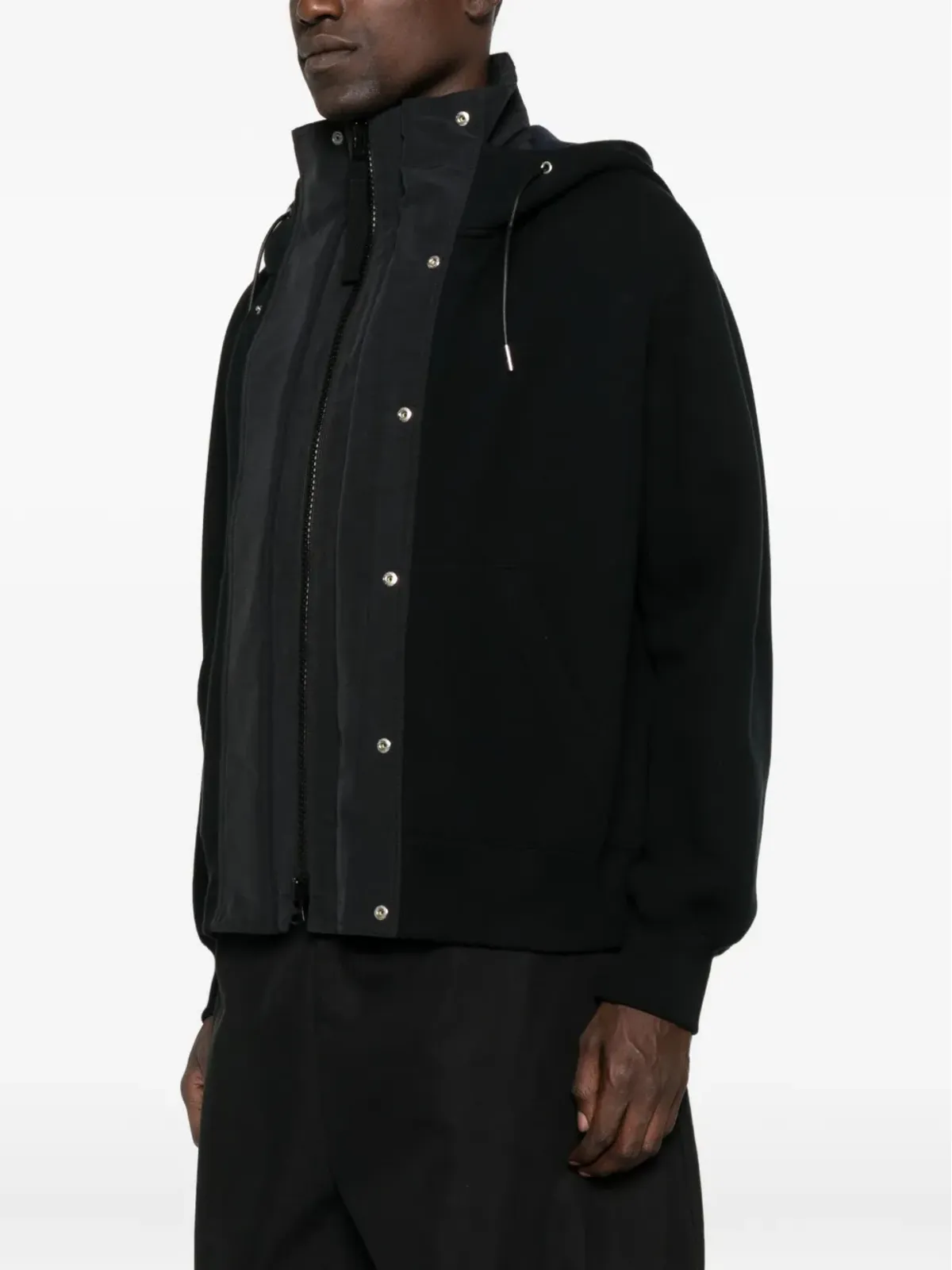 sacai ジップフロントフードジャケット - 画像3