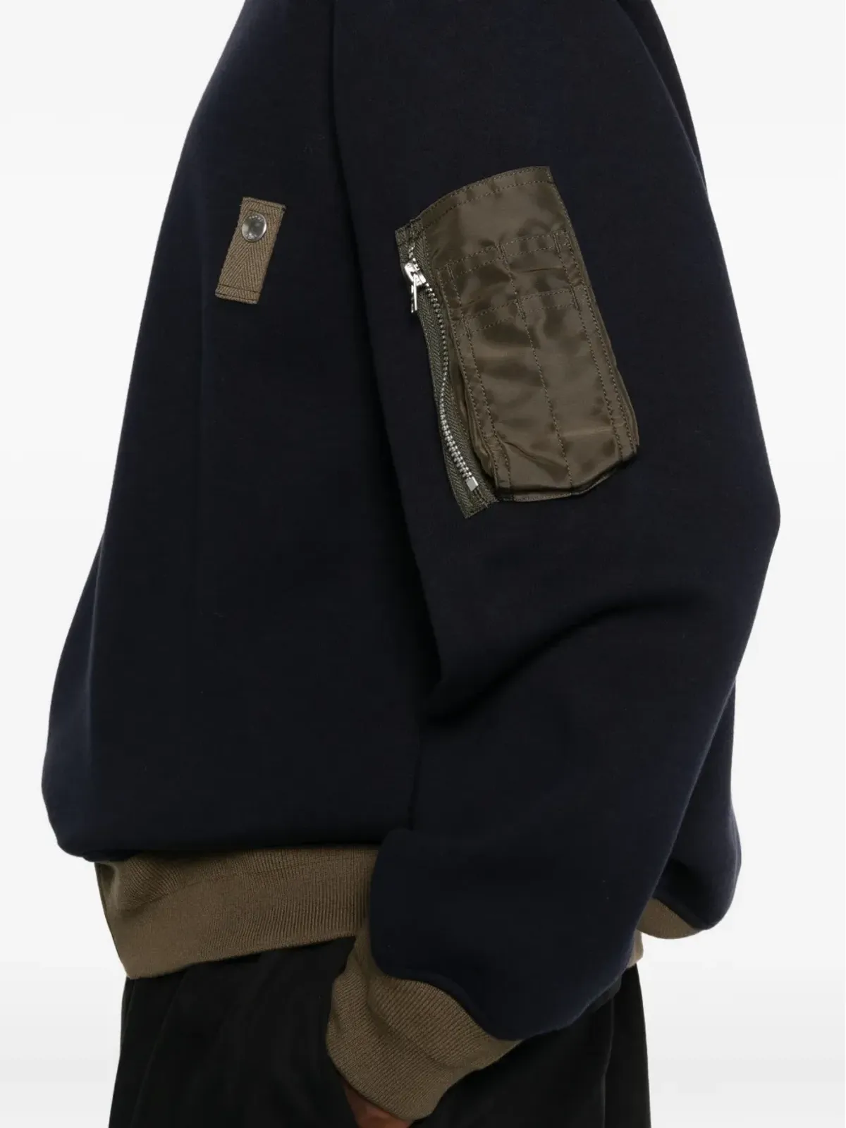 sacai パネルドジップファスニングセーター - 画像5