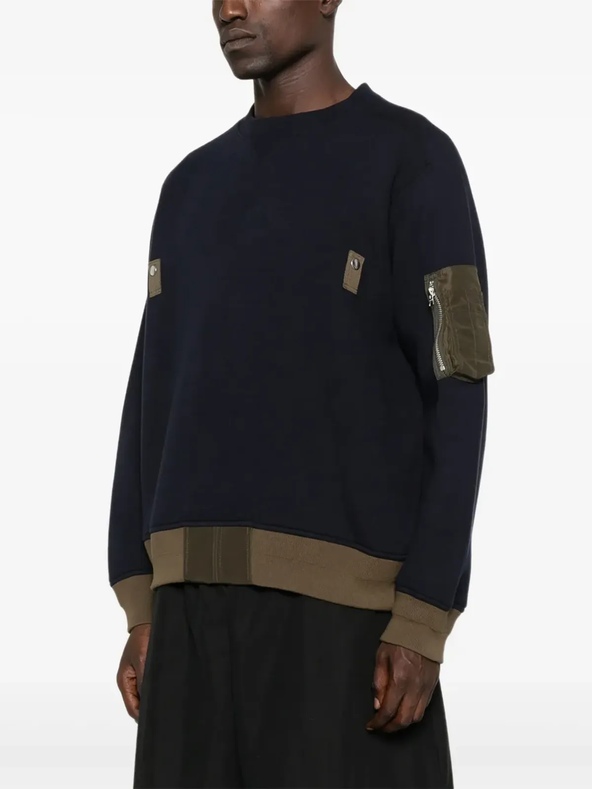 sacai パネルドジップファスニングセーター - 画像3