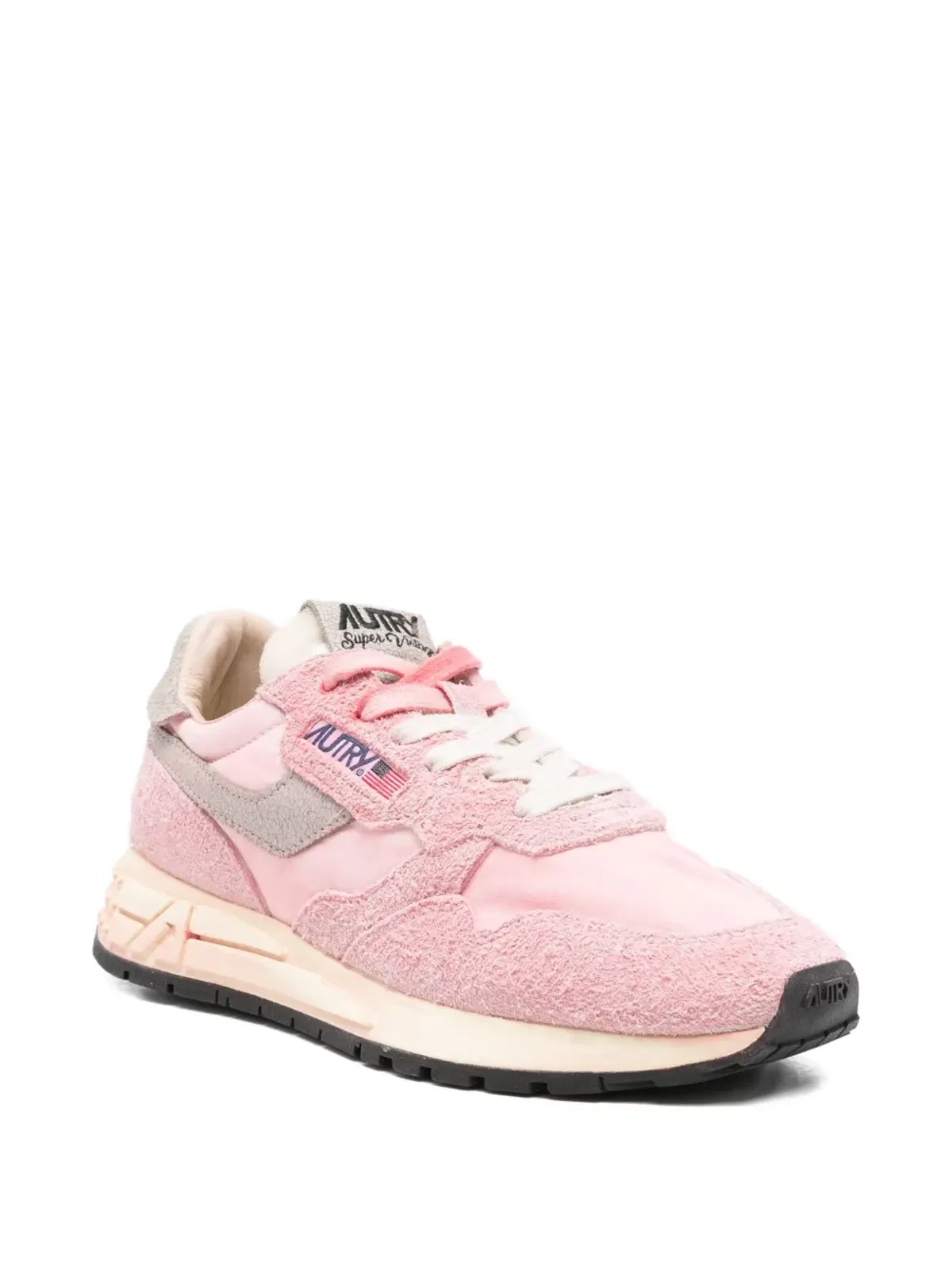 Autry Reelwind suede panelled sneakers - Pink - 画像2