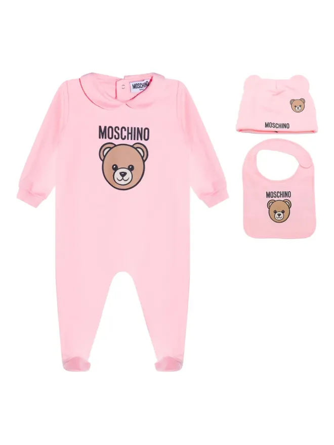 Moschino Kids Moschino Kids テディープリント ピーターパンカラー バブグロウの商品画像