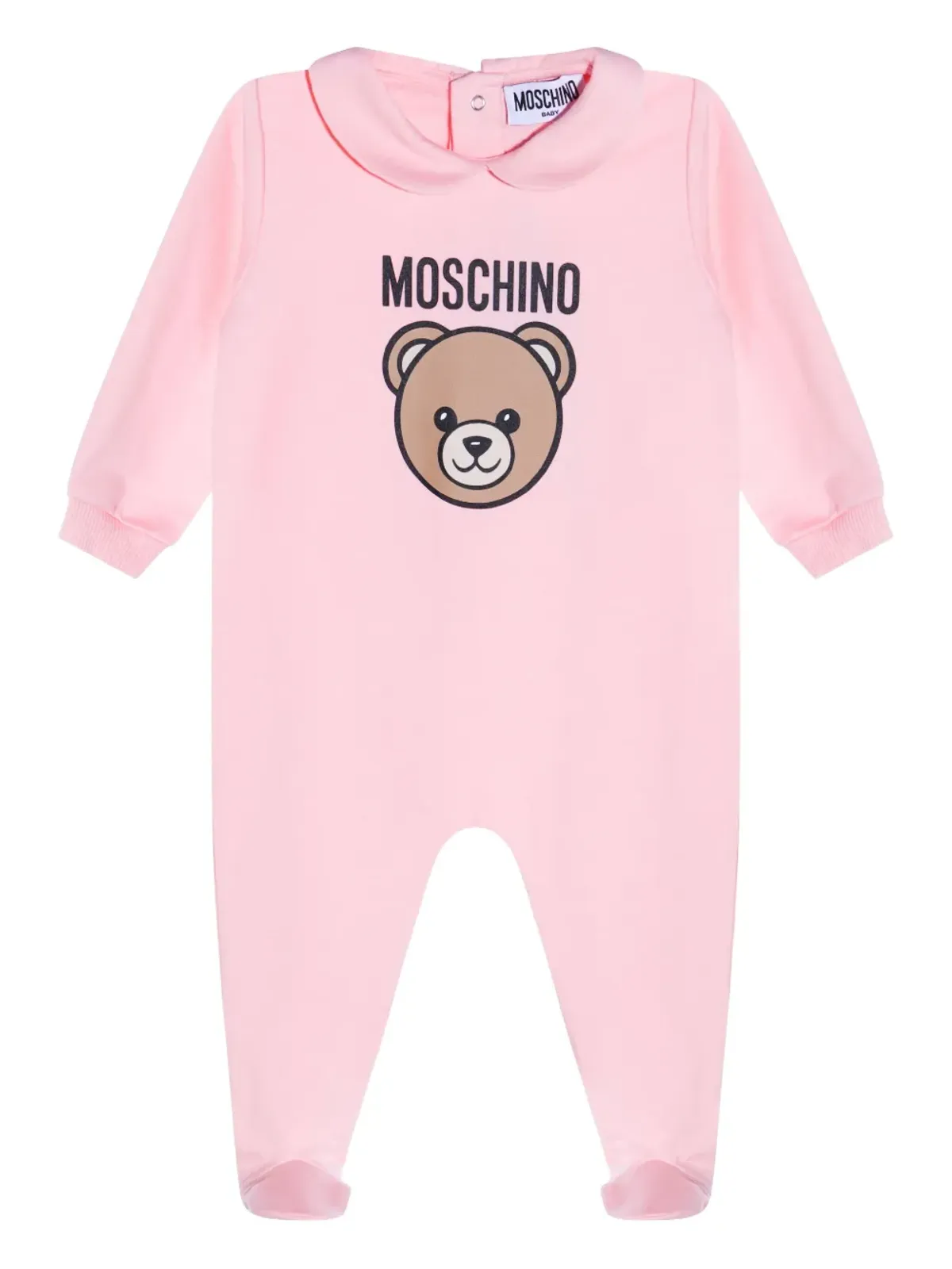 Moschino Kids テディープリント ピーターパンカラー バブグロウ - 画像2