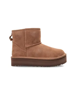 UGG Kids プラットフォームスエードブーツ - Brown - サムネイル1