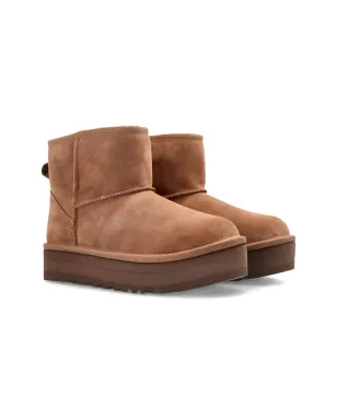 UGG Kids プラットフォームスエードブーツ - Brown - サムネイル2