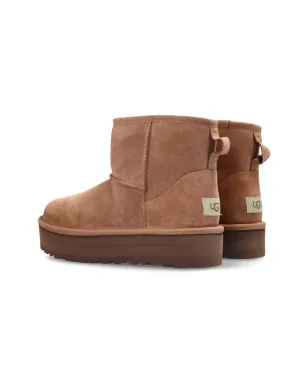 UGG Kids プラットフォームスエードブーツ - Brown - サムネイル3
