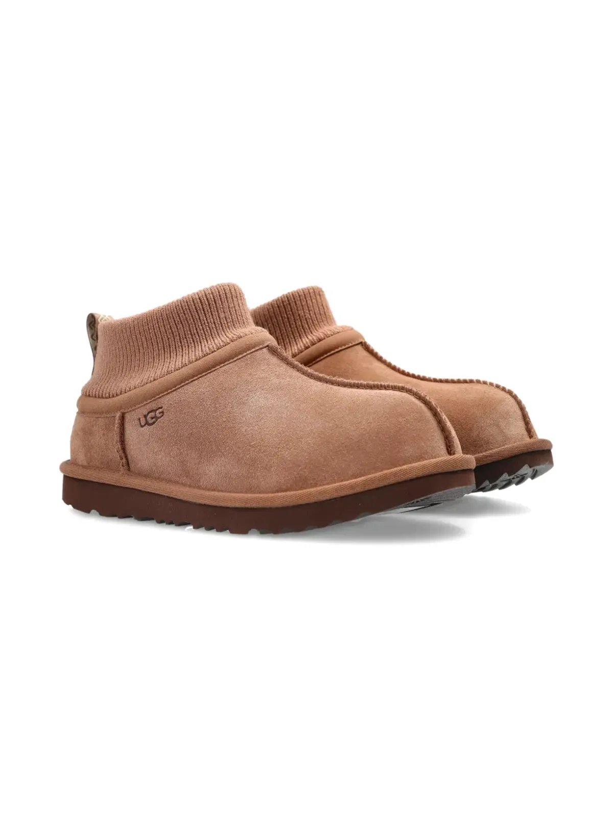 UGG Kids クラシック ウルトラミニ ストレッチカフ ニットカフ ブーツ - 画像2