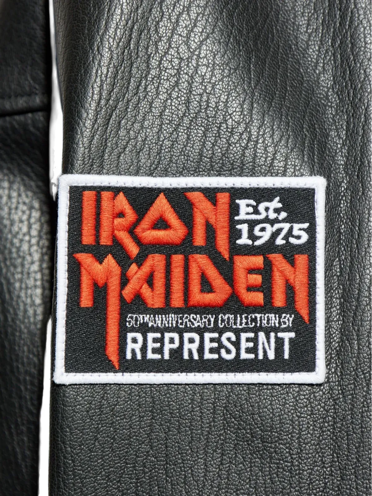 Represent アイアン・メイデン トゥローパー スタッズ入りレザージャケット - 画像5