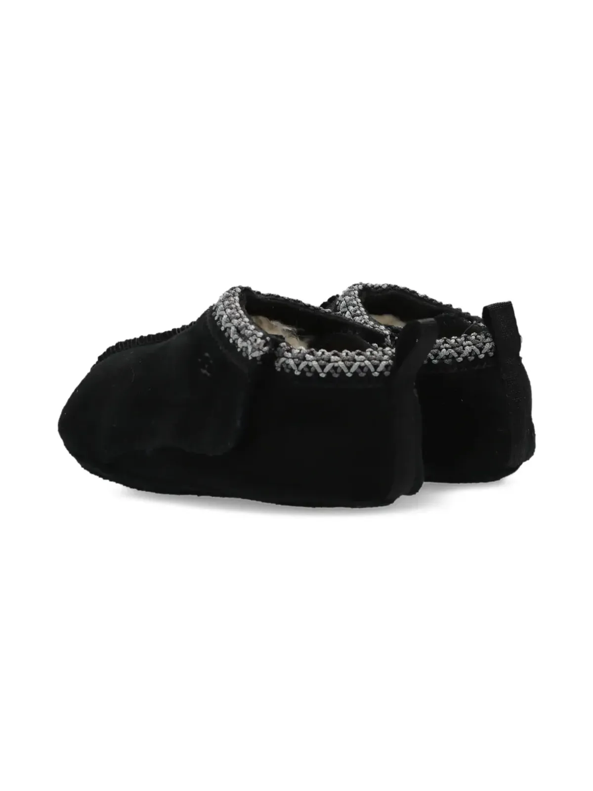 UGG Kids 編み込みトリム付きスエードブーツ - 画像3