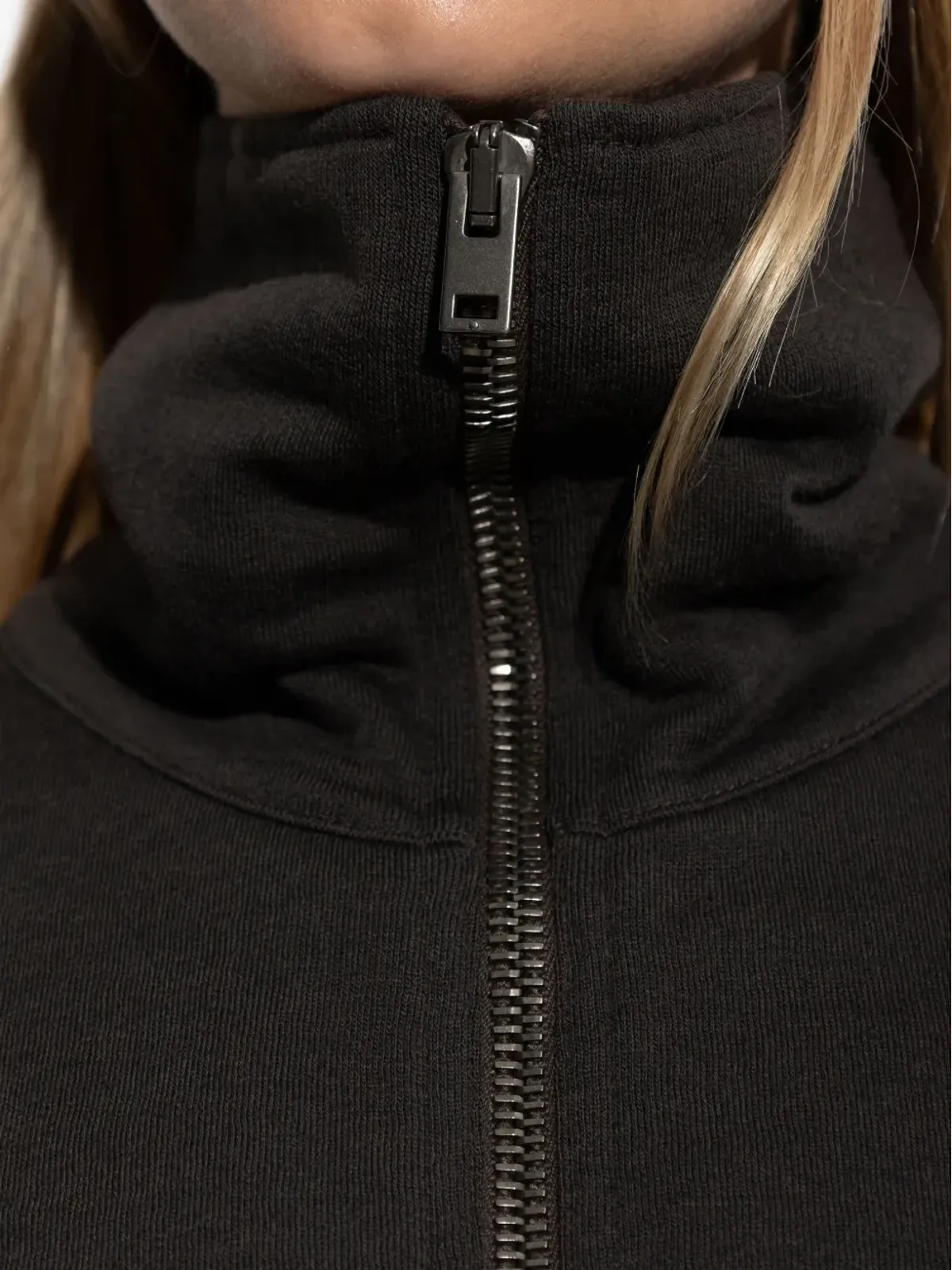 LEMAIRE ハイネックジップアップ スウェットシャツ - 画像5