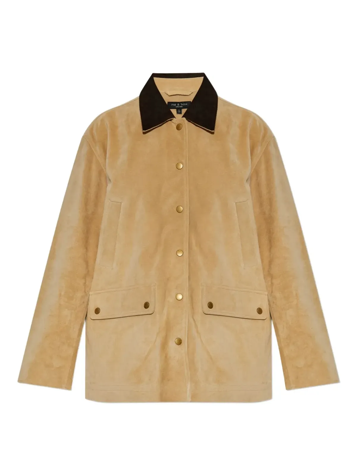rag & bone プレススタッド・スエードジャケット - 画像1