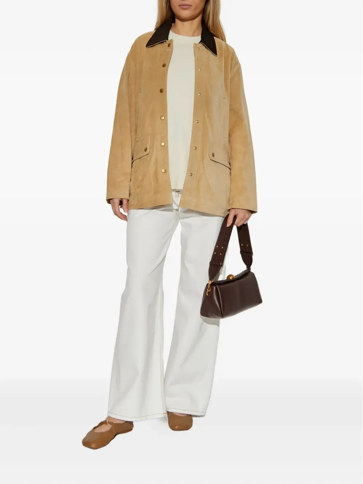 rag & bone プレススタッド・スエードジャケット - 画像2