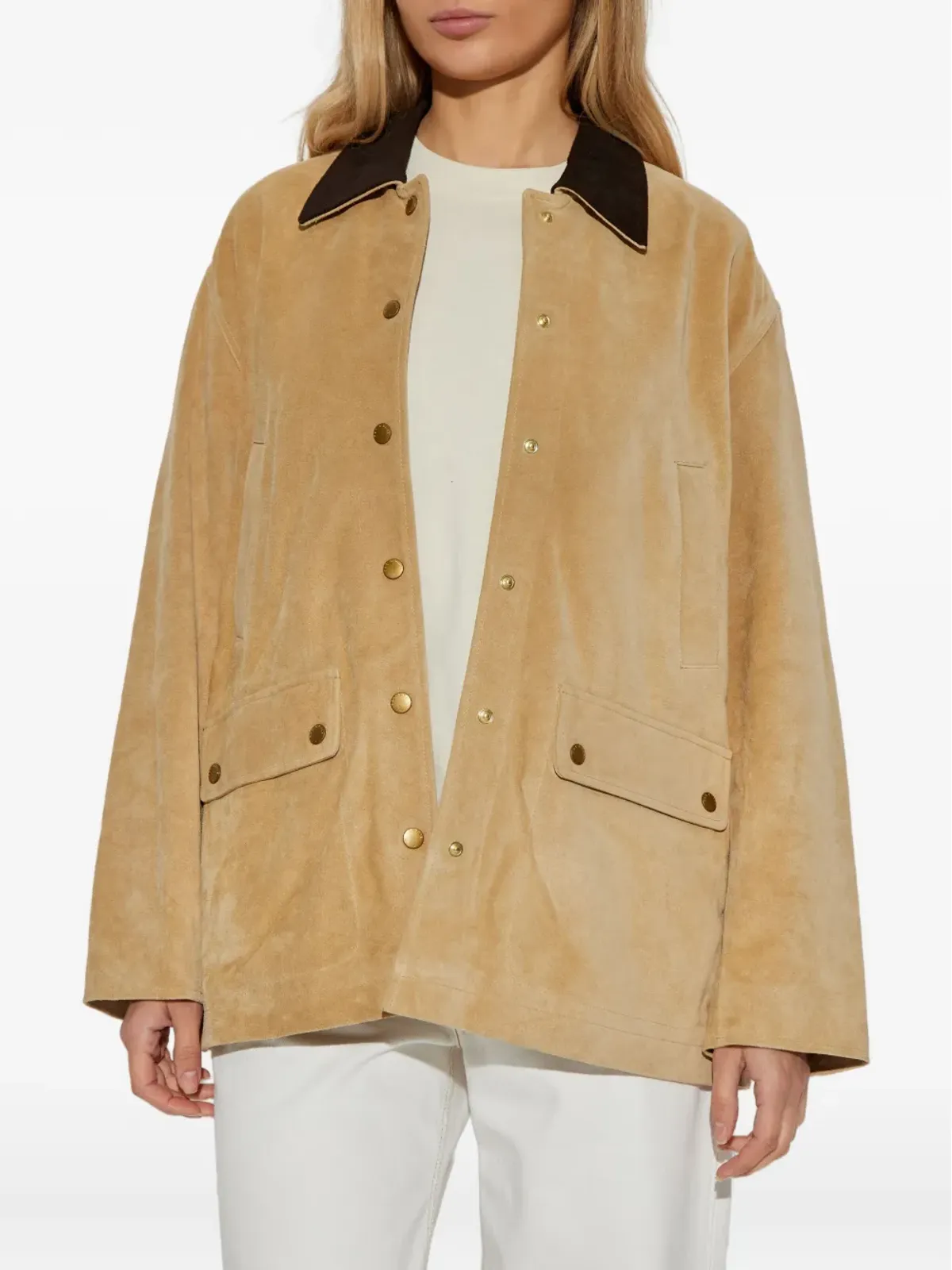 rag & bone プレススタッド・スエードジャケット - 画像3