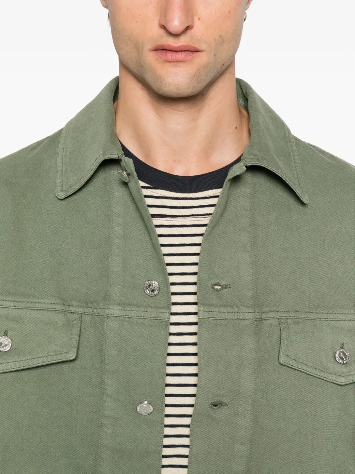 A.P.C. ボタン留め付きフラップポケットジャケット - 画像5