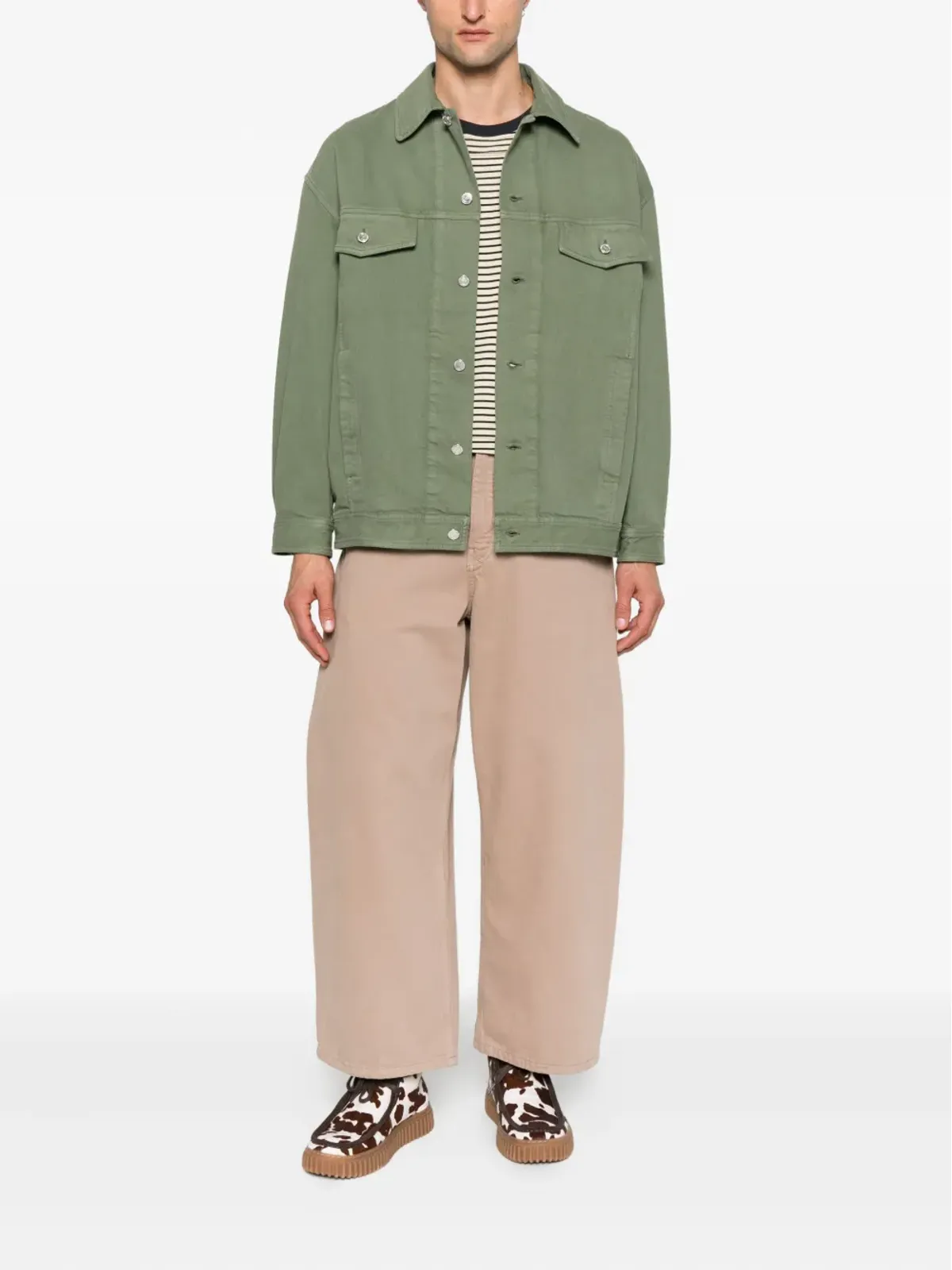 A.P.C. ボタン留め付きフラップポケットジャケット - 画像2