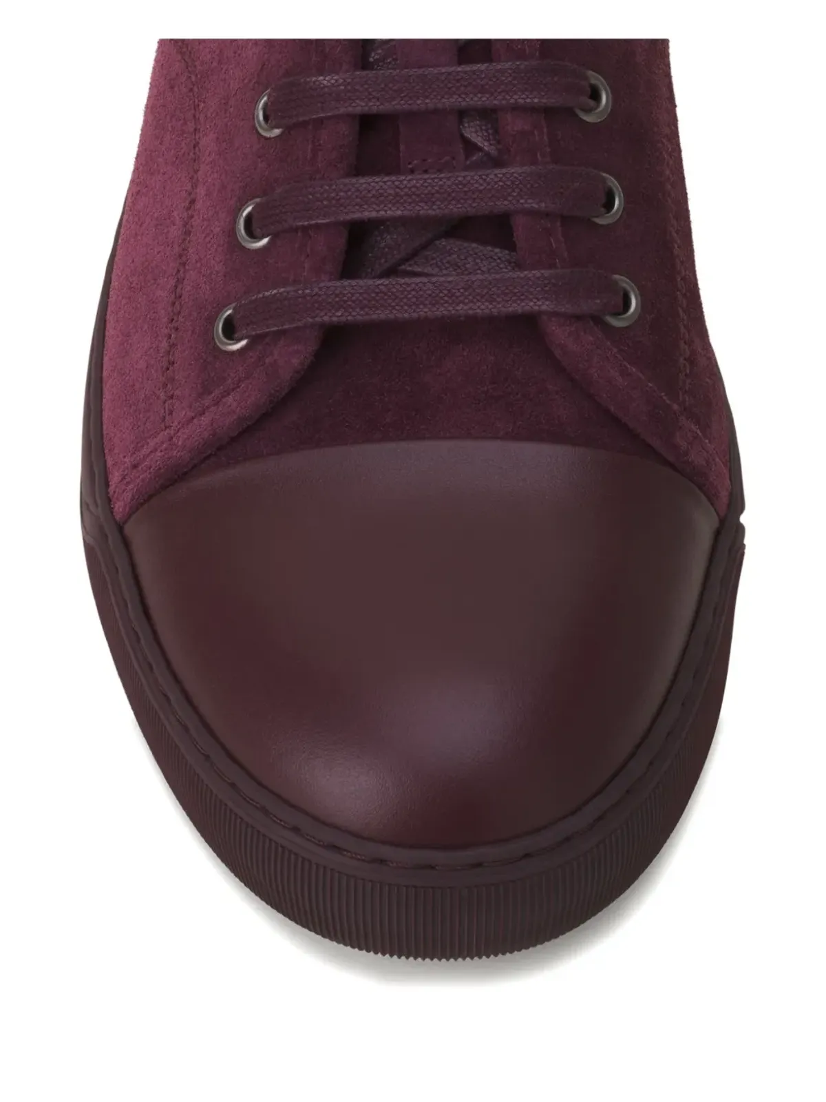 Lanvin スエードレザーのキャップトゥー スニーカー - 画像5