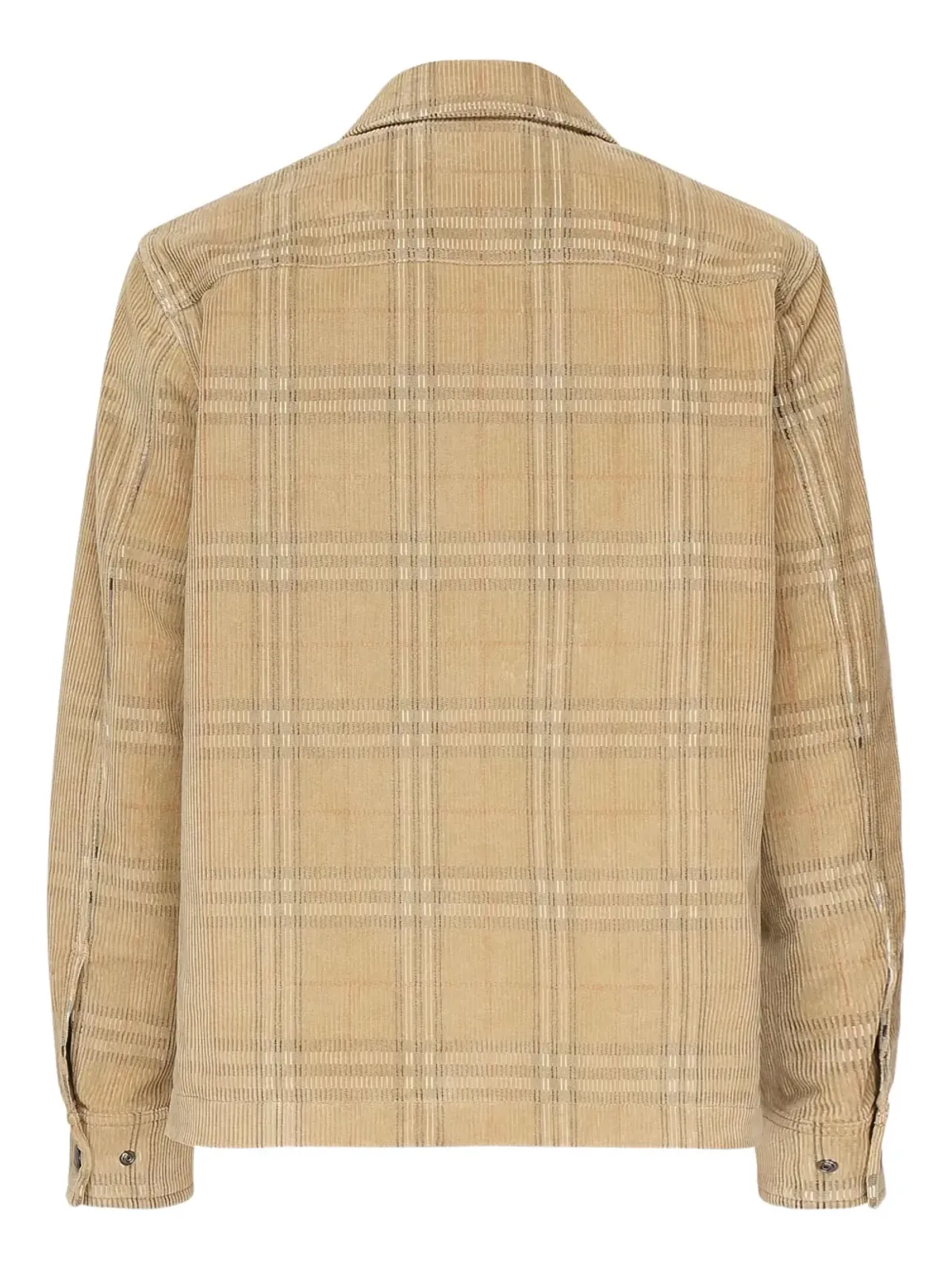 Burberry チェック柄コーデュロイオーバーシャツ - 画像2