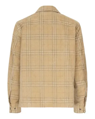 Burberry チェック柄コーデュロイオーバーシャツ - サムネイル2
